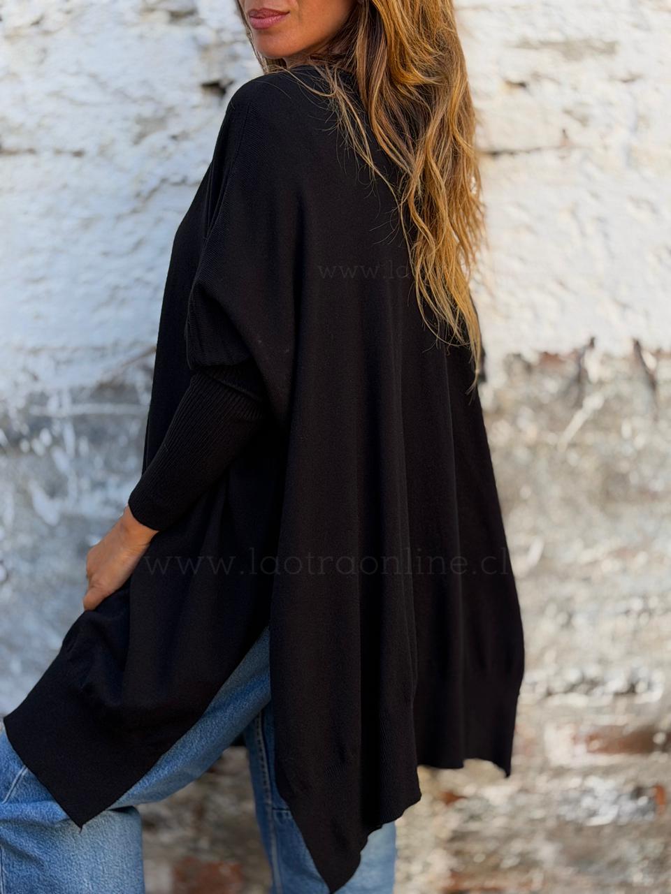 Sweater/Chaleco Reversible negro