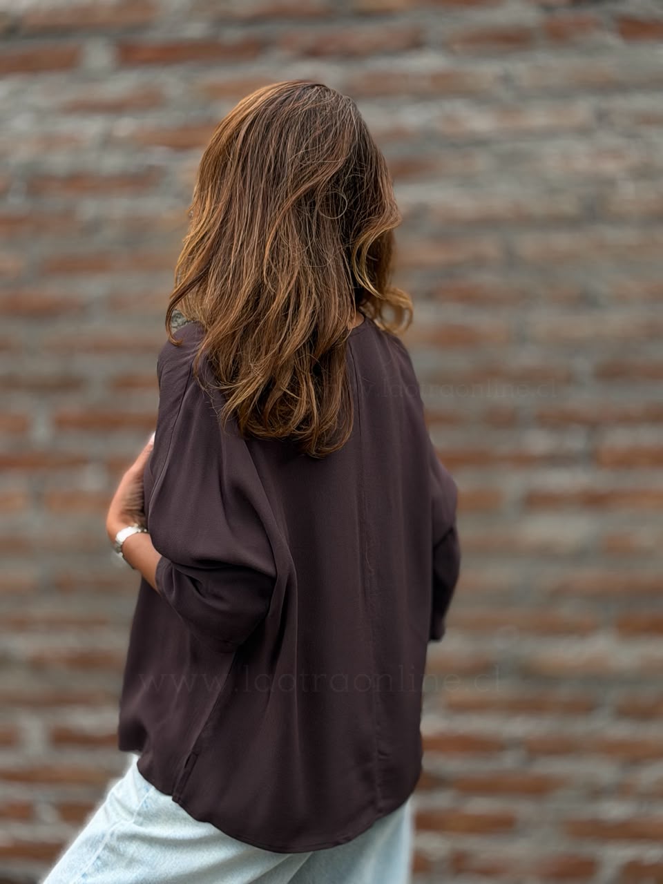 Blusa Atenas marrón