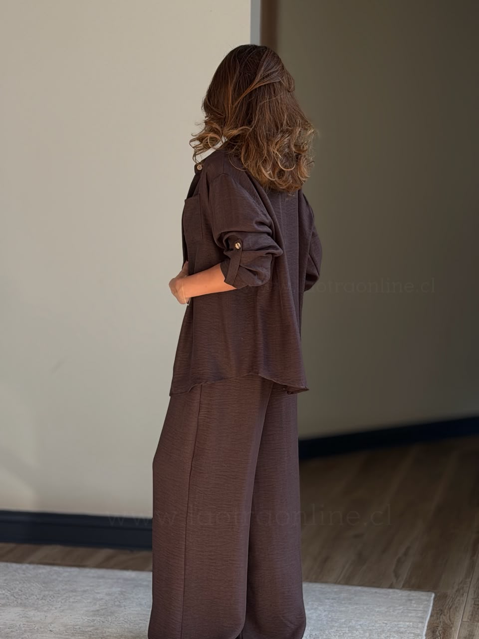 Set Pantalón+Blusa marrón