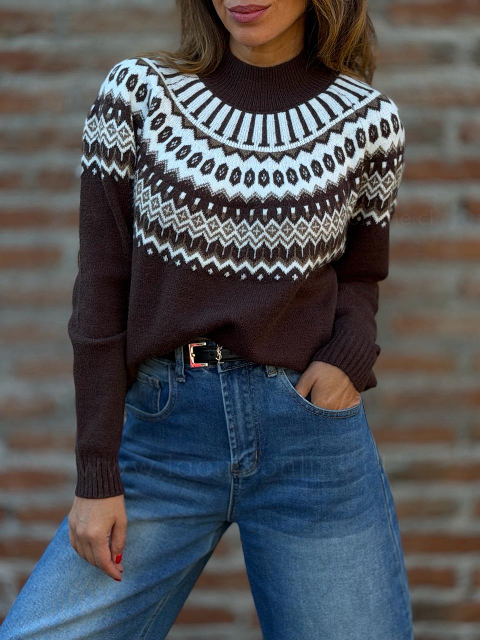 Sweater Bohemio café