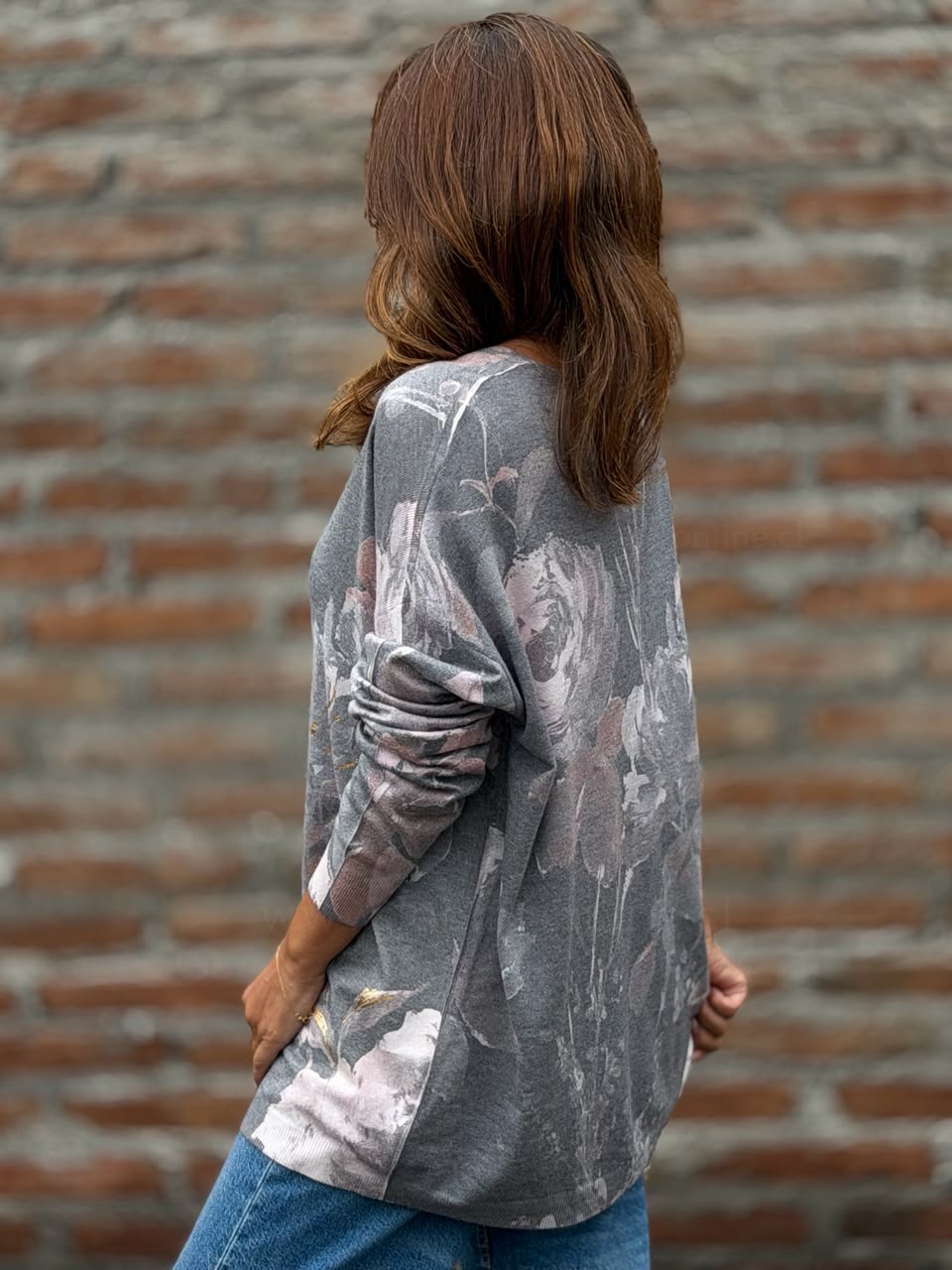 Sweater Violeta gris