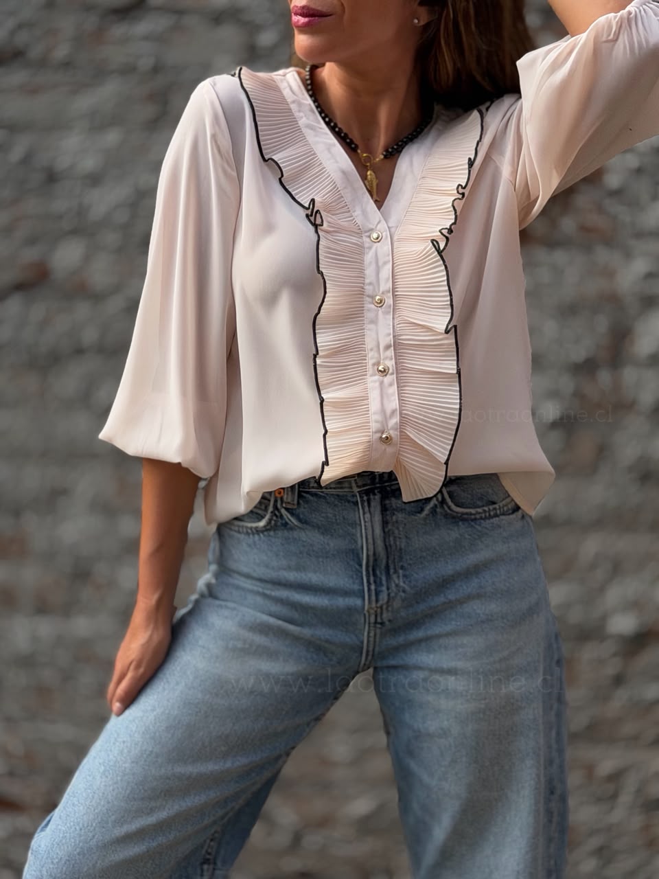 Blusa Florencia beige