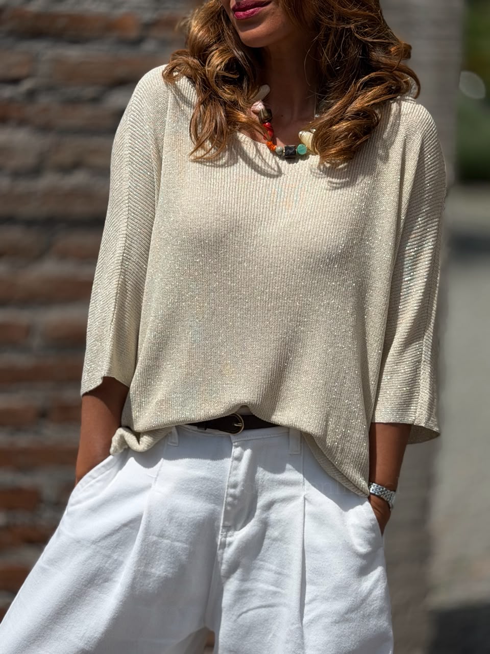 Sweater Glamour dorado
