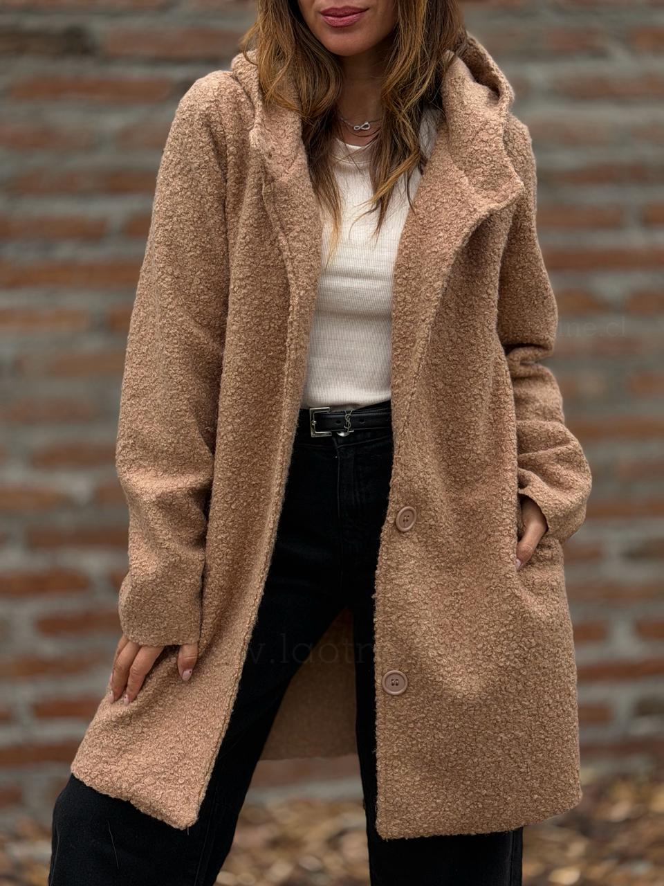 Abrigo Boucle camel