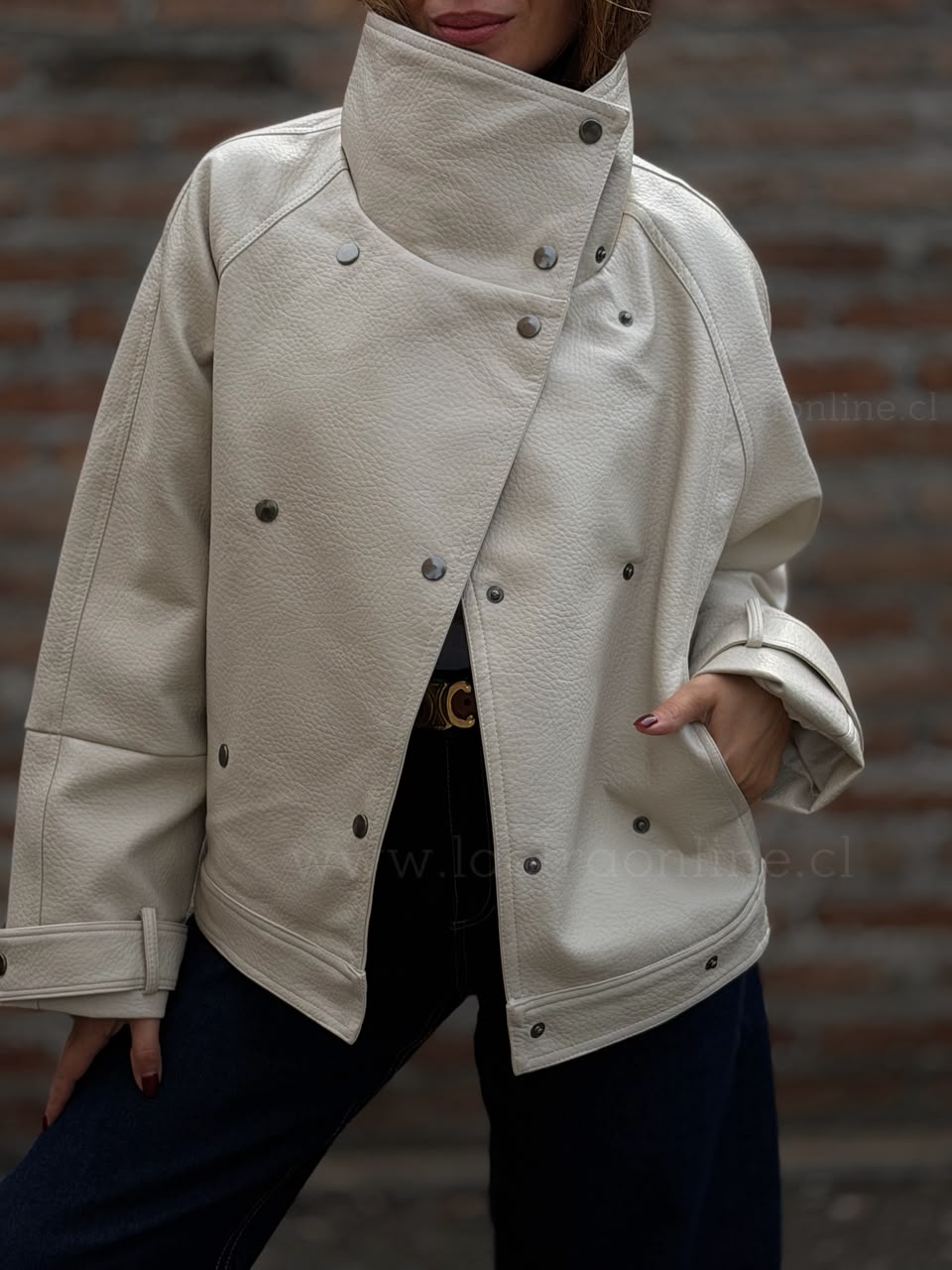 Chaqueta Cuello Magnífico beige