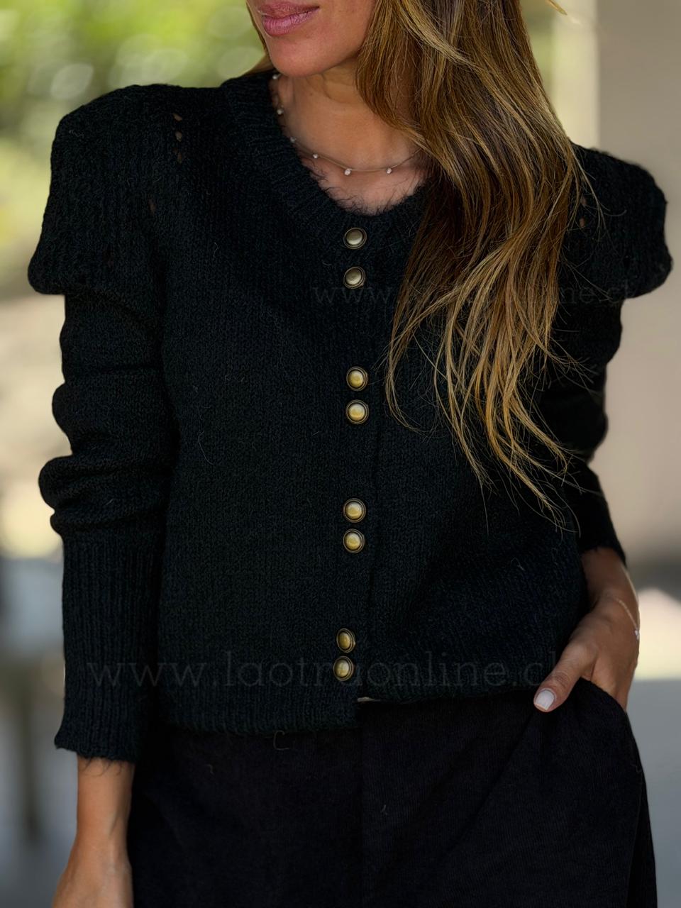 Chaleco militar negro