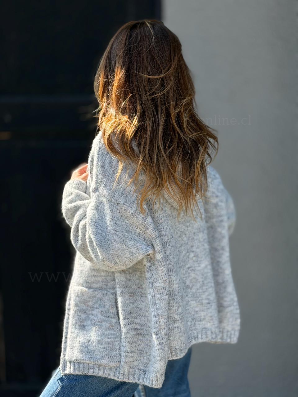 Sweater Canguro gris