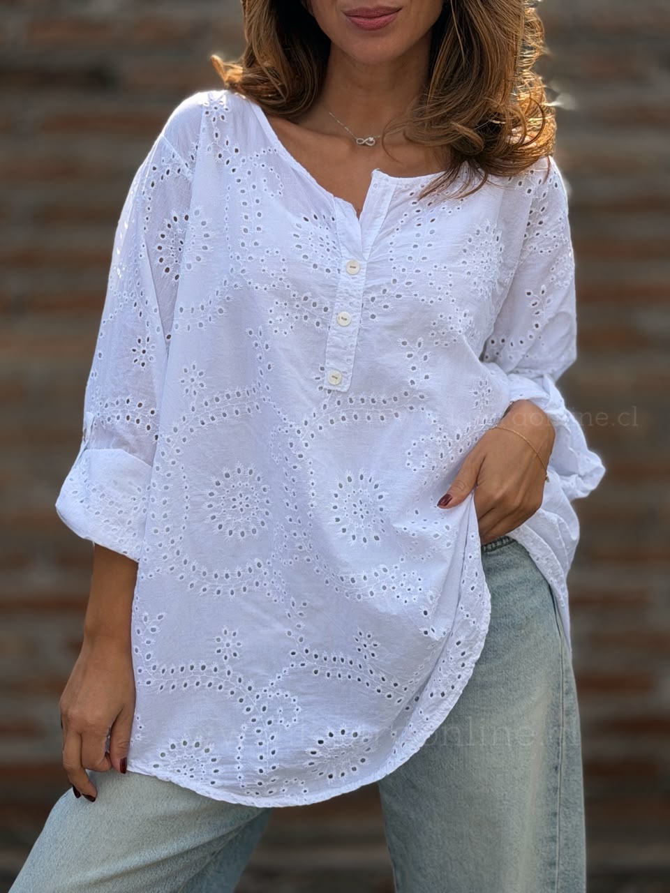 Blusa Italiana Calada blanco