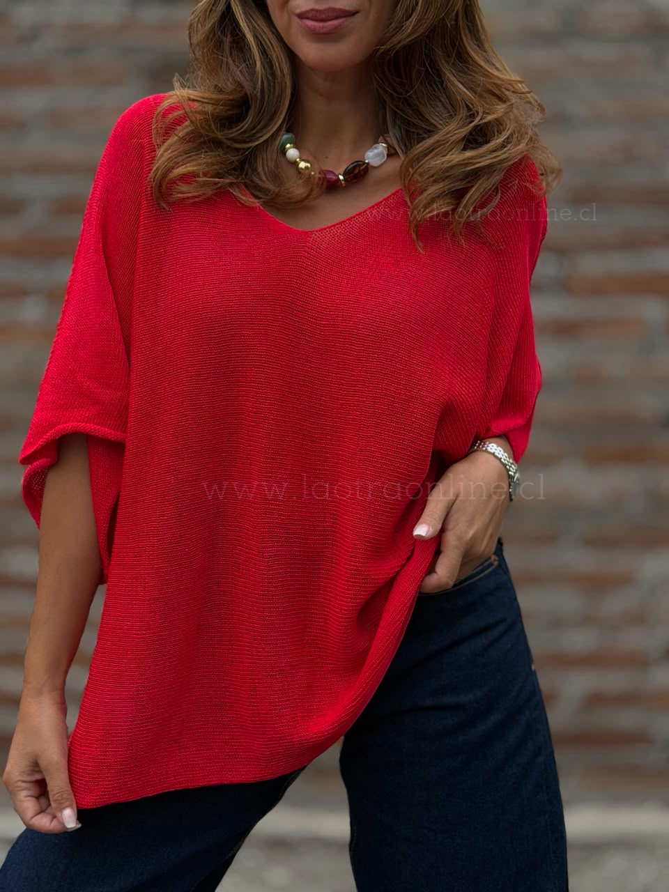 Sweater hilo Luz rojo