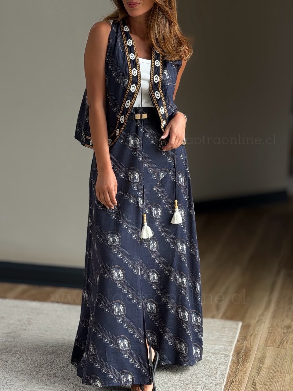 Set Bordado azul