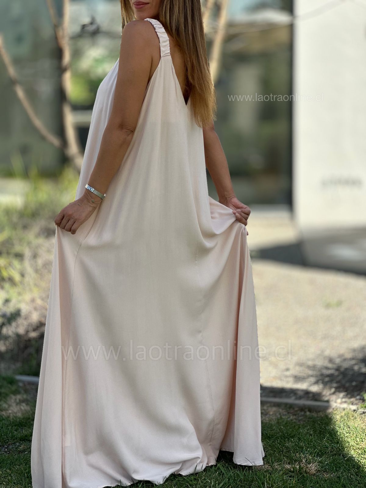Maxi vestido Playa beige
