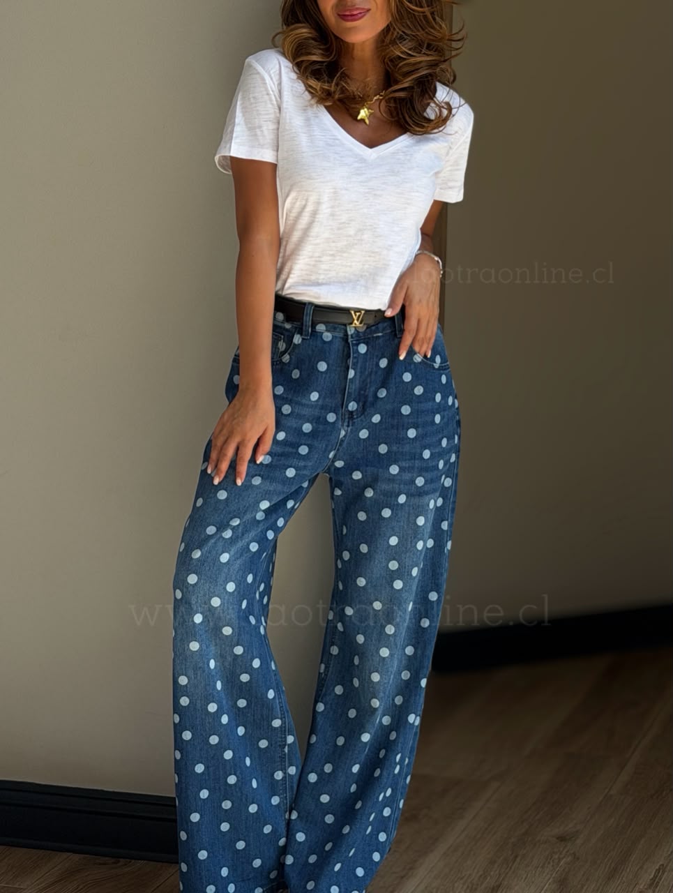 Jeans mezclilla Lunar azul