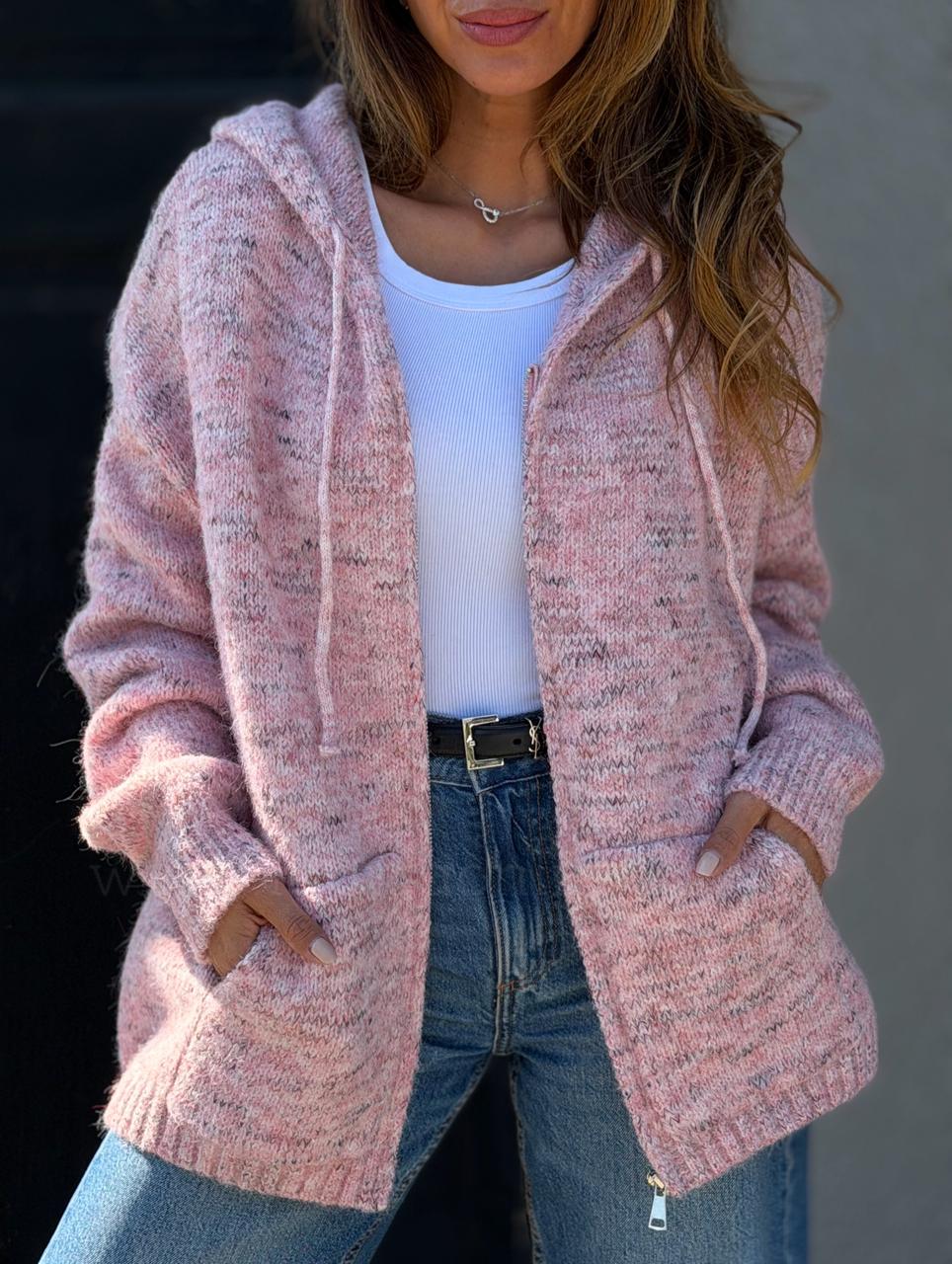 Sweater Canguro rosa