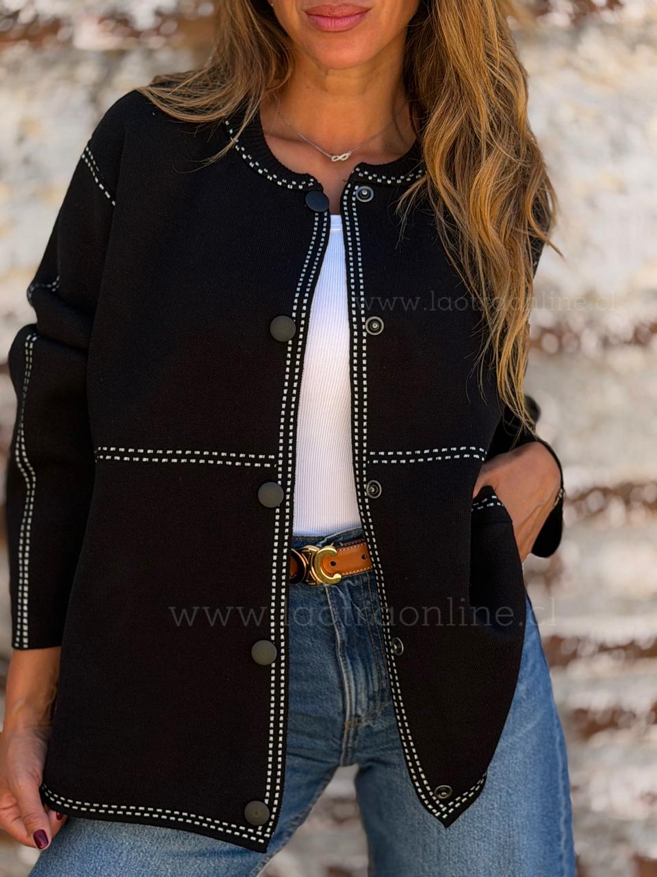 Abrigo Windsor negro