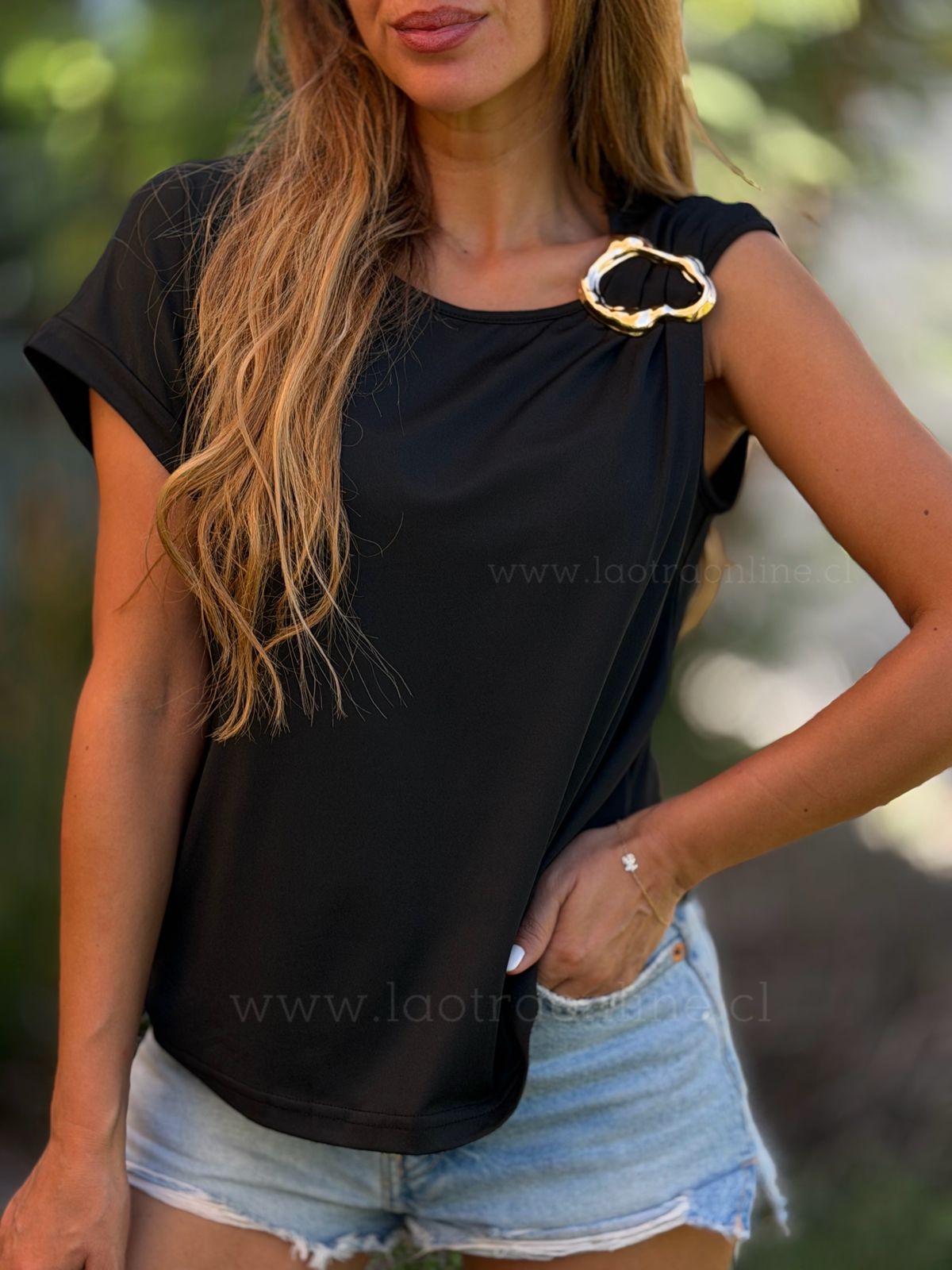 Polera New York negro