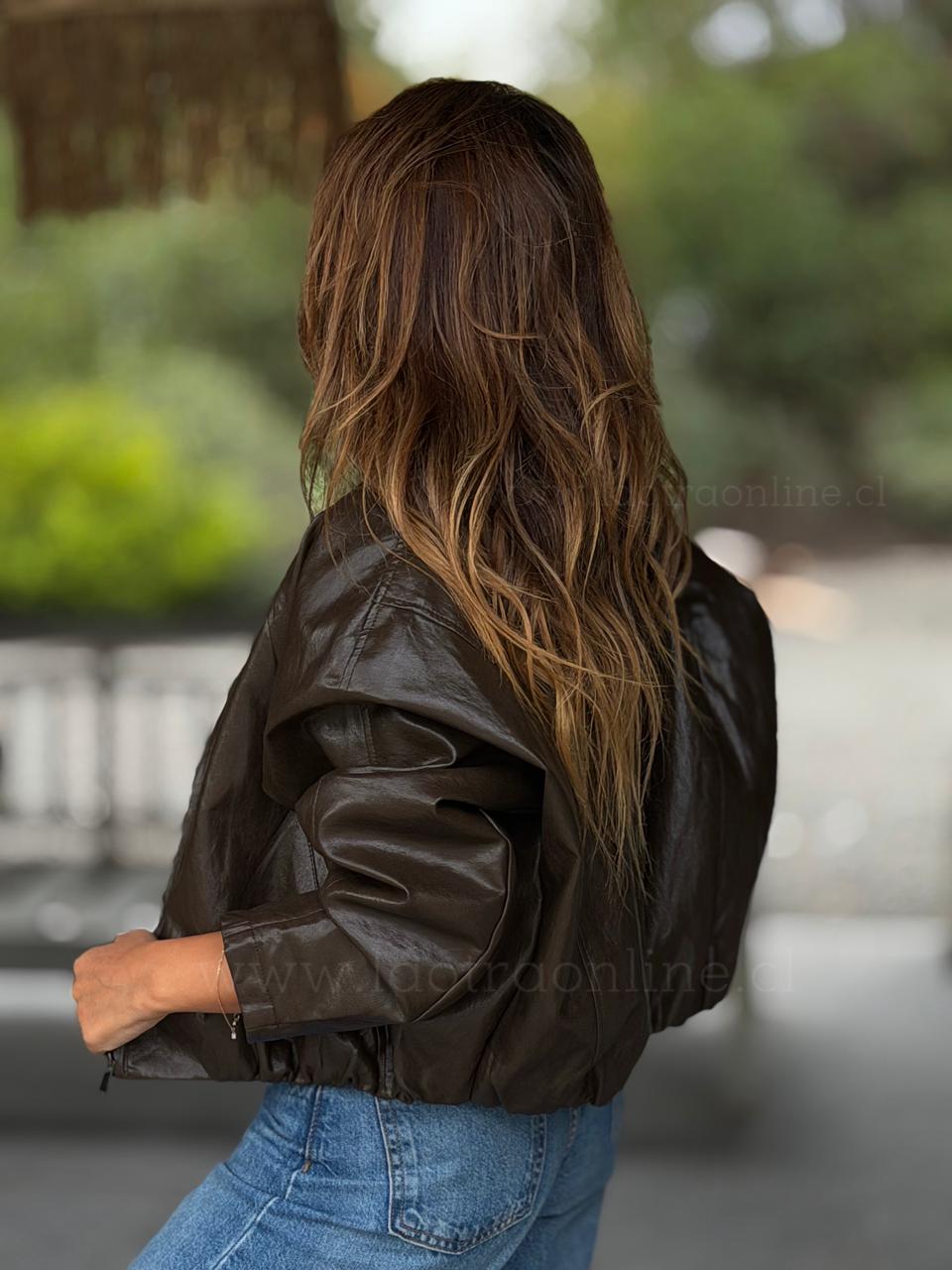 Bomber Ecocuero choco