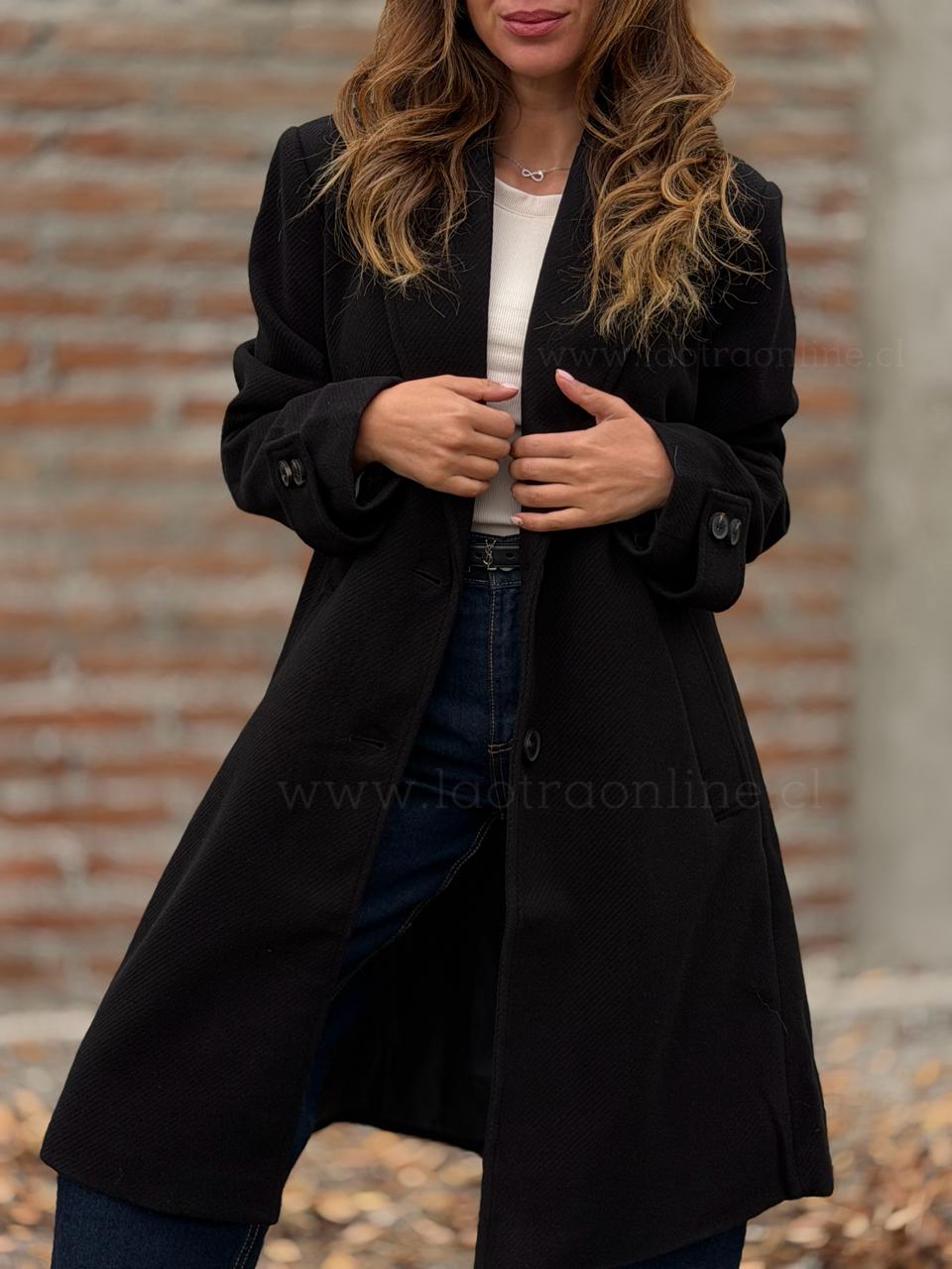Abrigo Espiga Alma negro