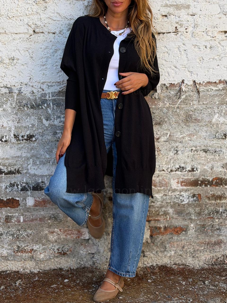 Sweater/Chaleco Reversible negro