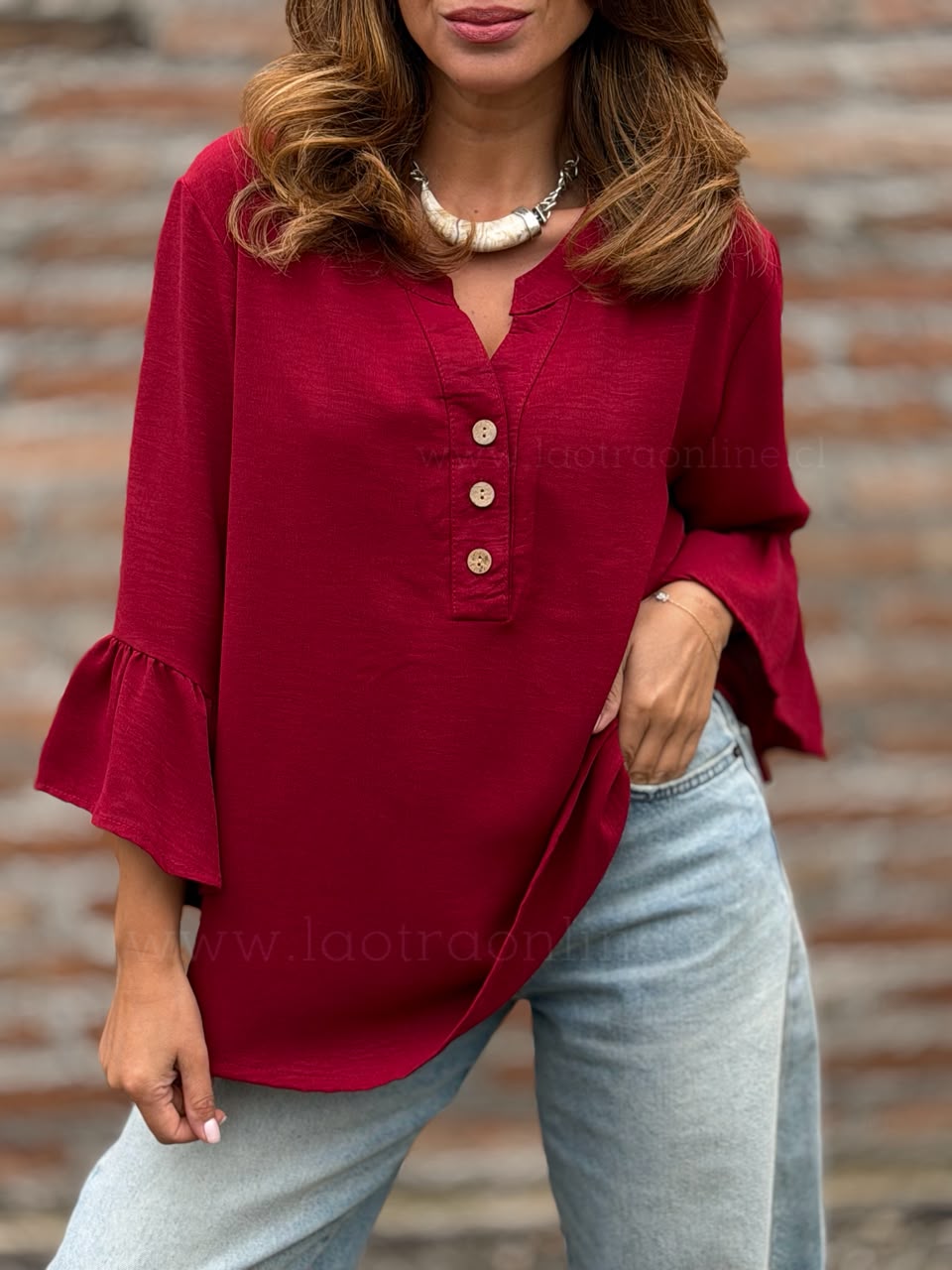 Blusón Chloe rojo