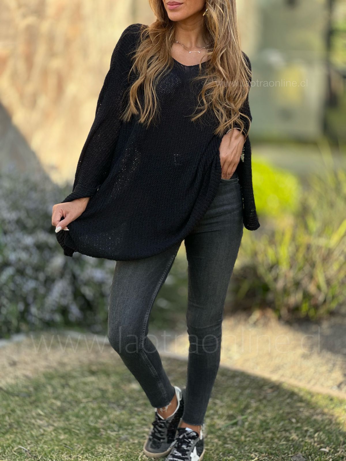 Sweater Bohemio negro
