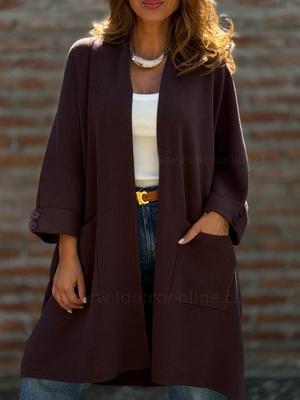 New Abrigo/Chalecón transición marron