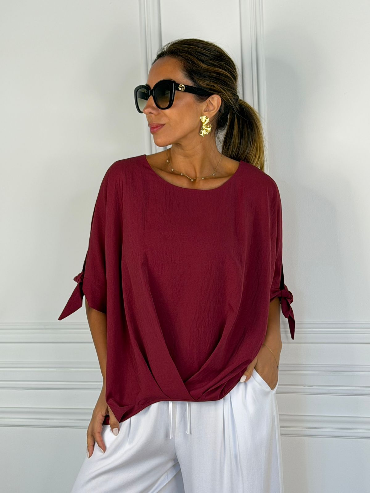 Blusa Livorno cherry