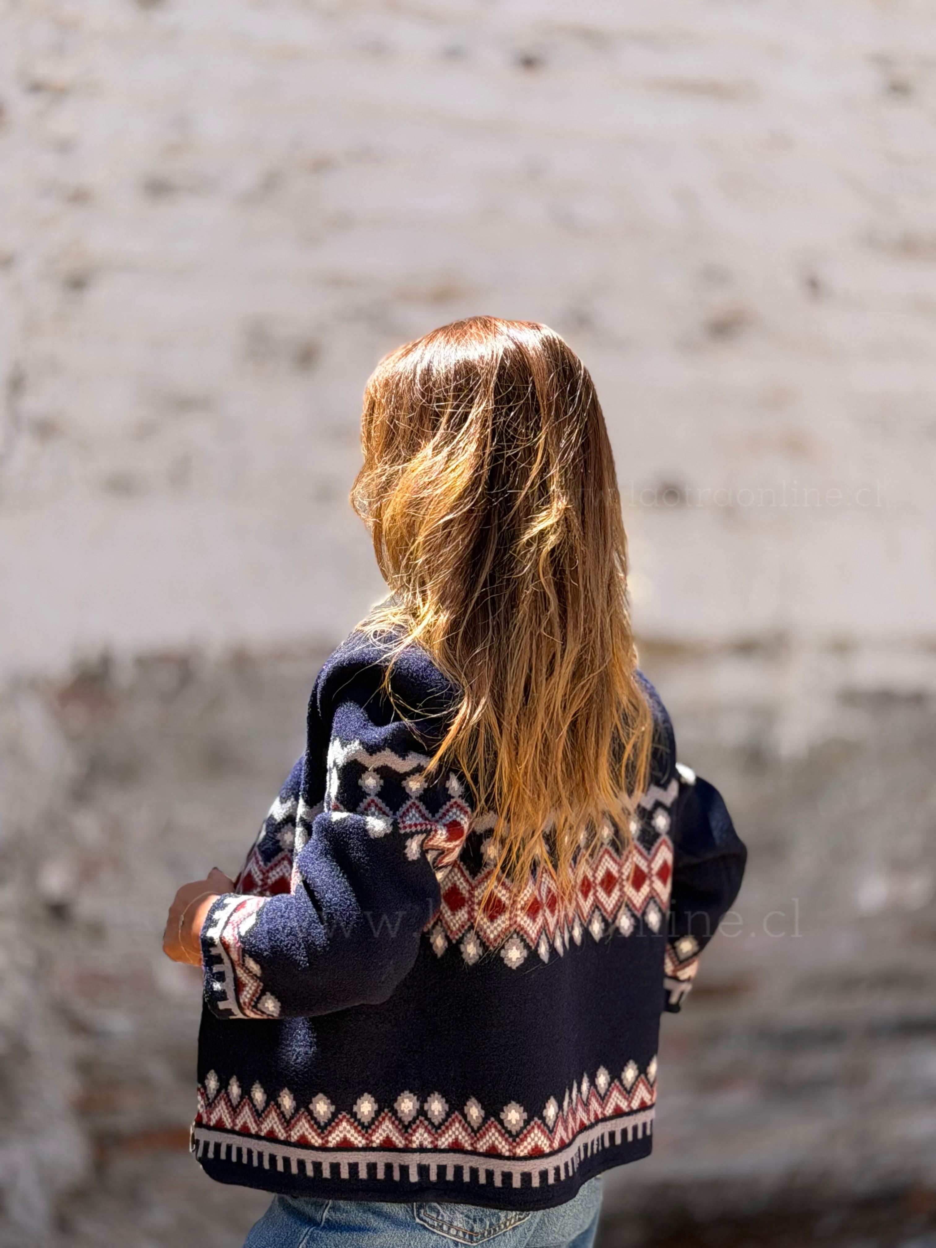 Chaleco/chaqueta Retro azul