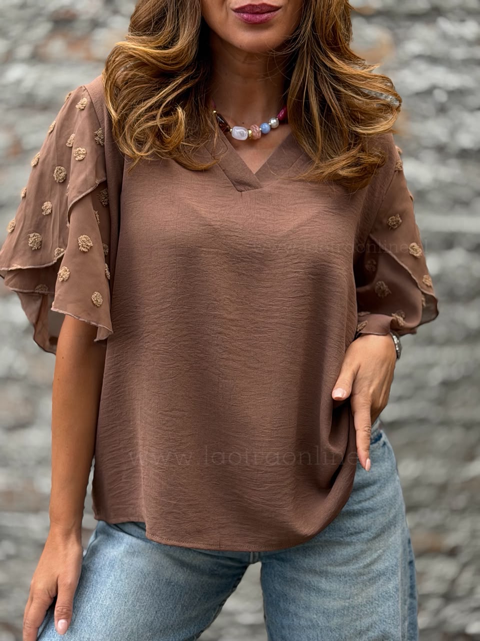 Polera Irlanda marrón
