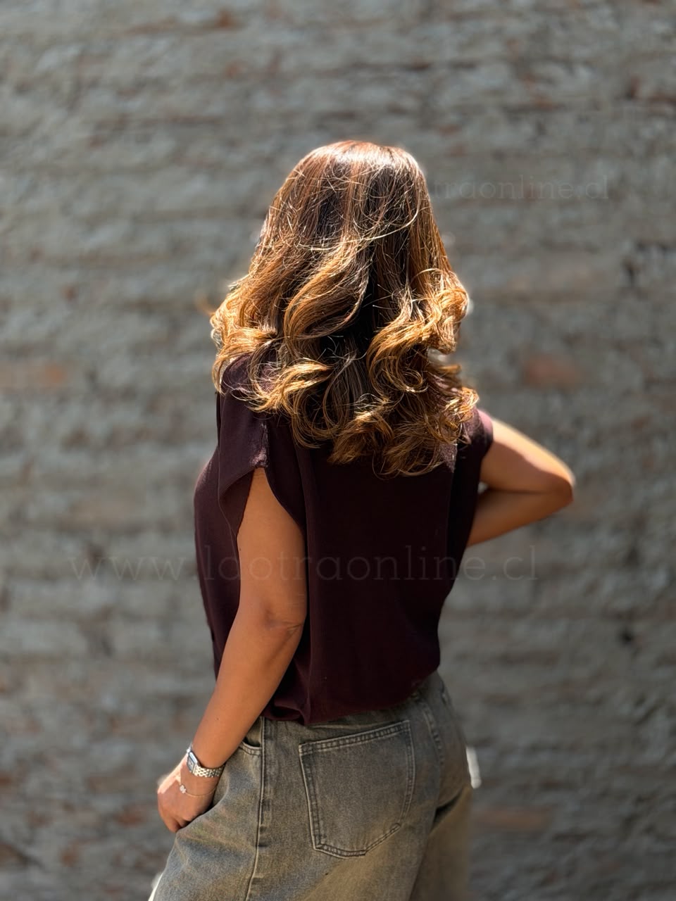 Polera Provenza choco