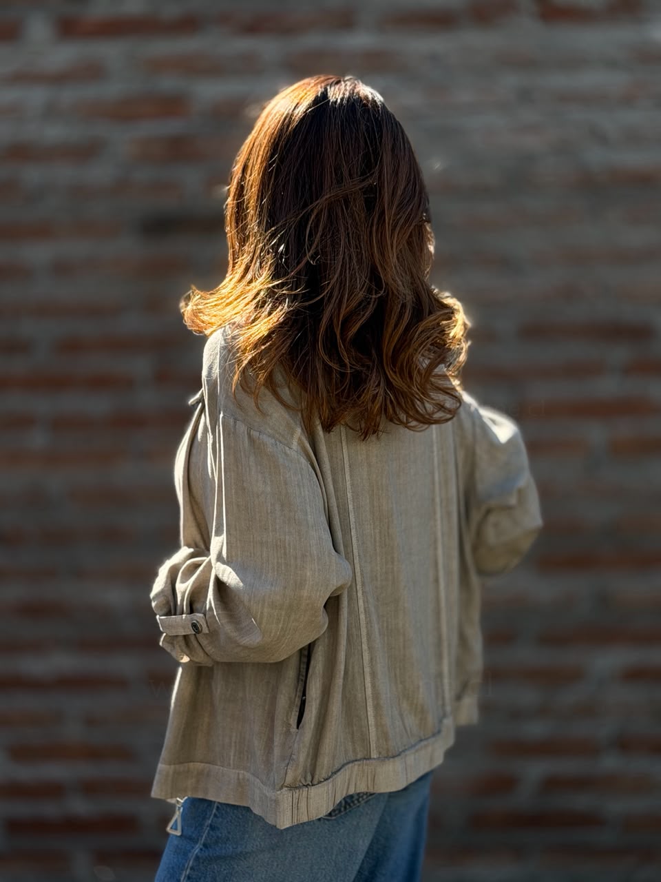 Chaqueta Flor Lentejuela taupe