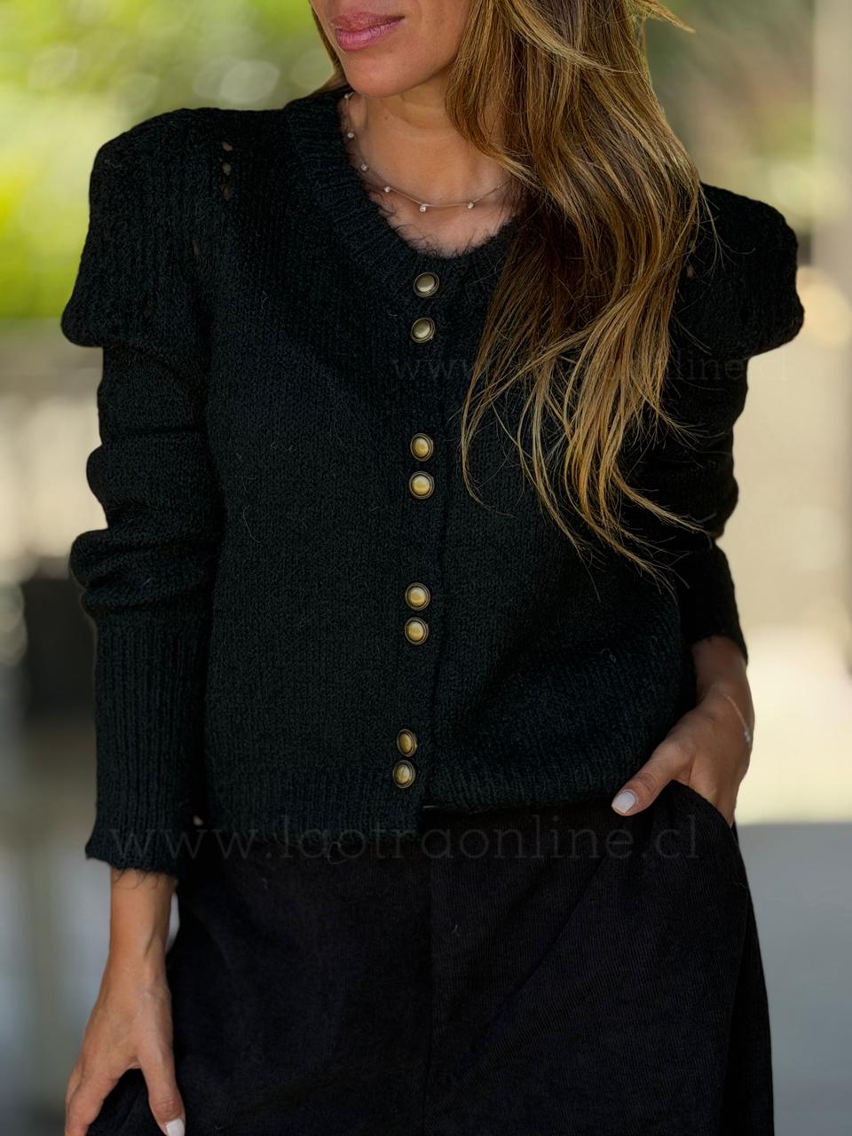 Chaleco militar negro