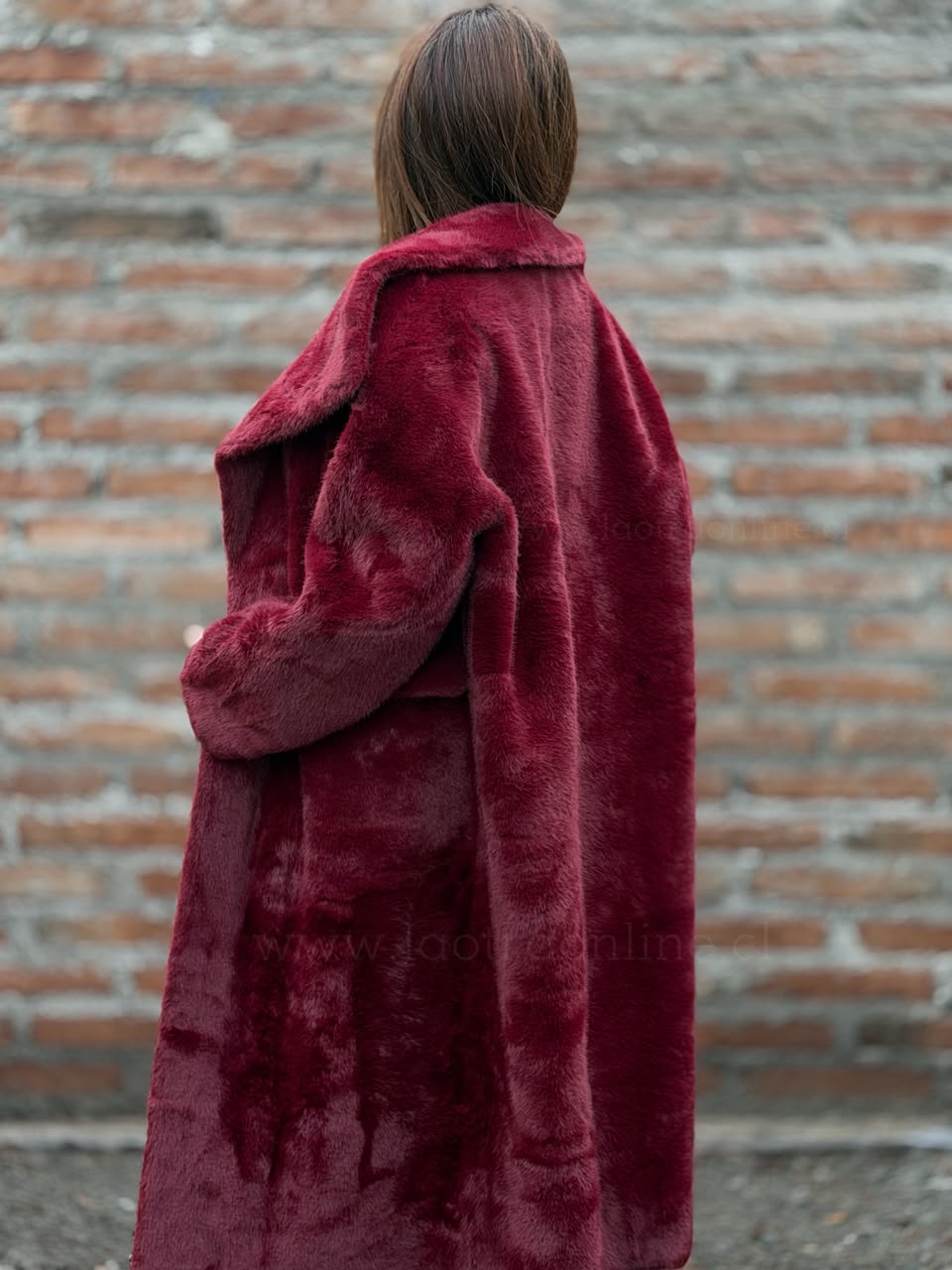 Abrigo Piel Deluxe cherry