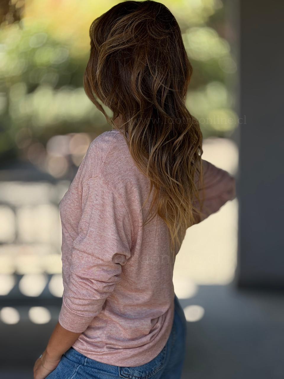 Polera Tachitas rosa