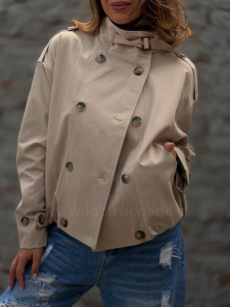 Trench Espectáculo beige