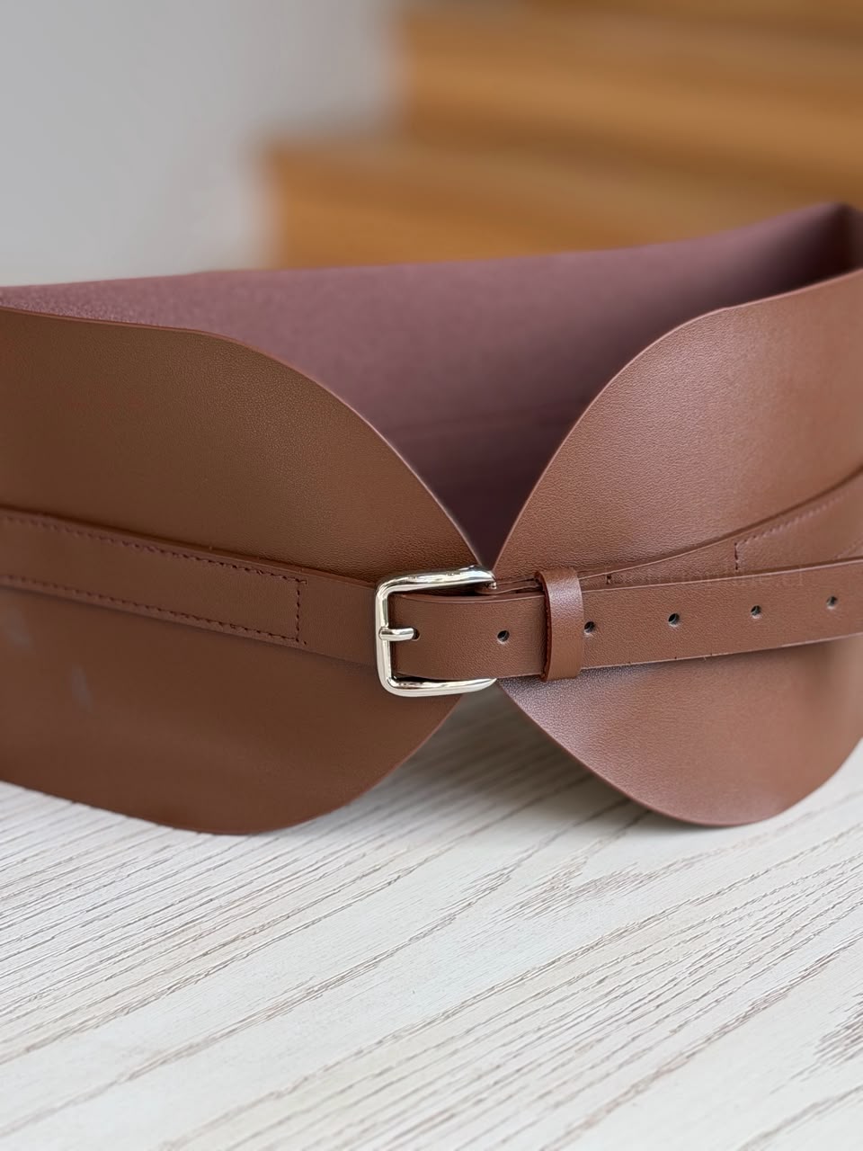 Fajin cuero ecológico marron