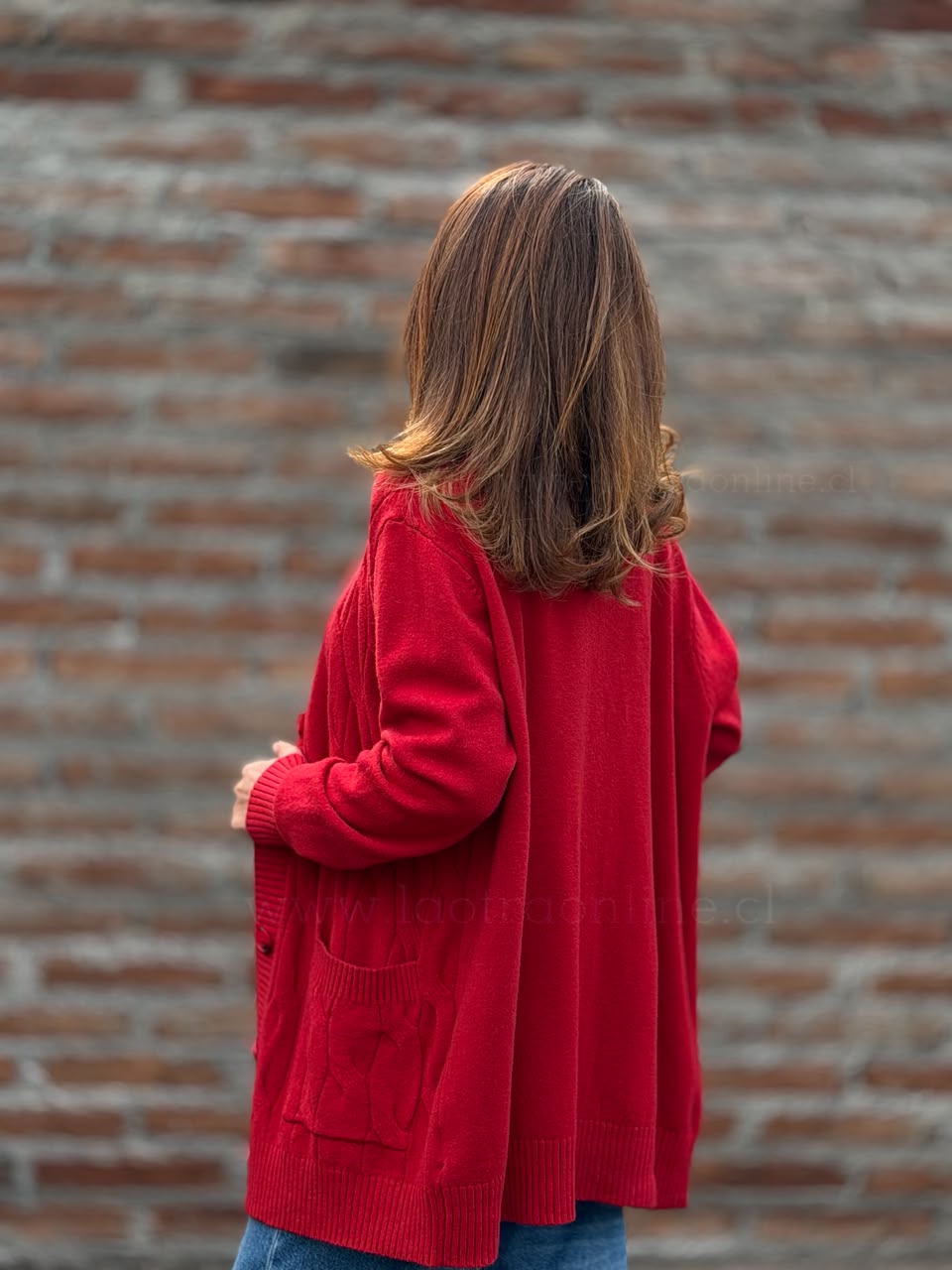 Chalecón Trenzado rojo