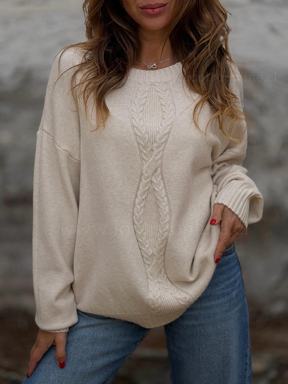 Sweater Milán crudo
