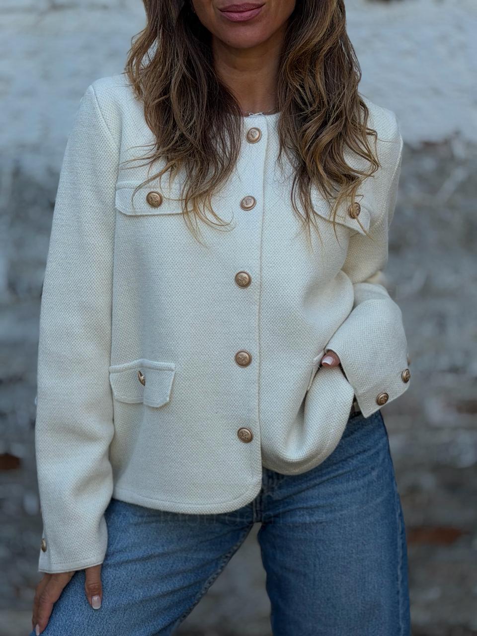 Blazer Militar crema