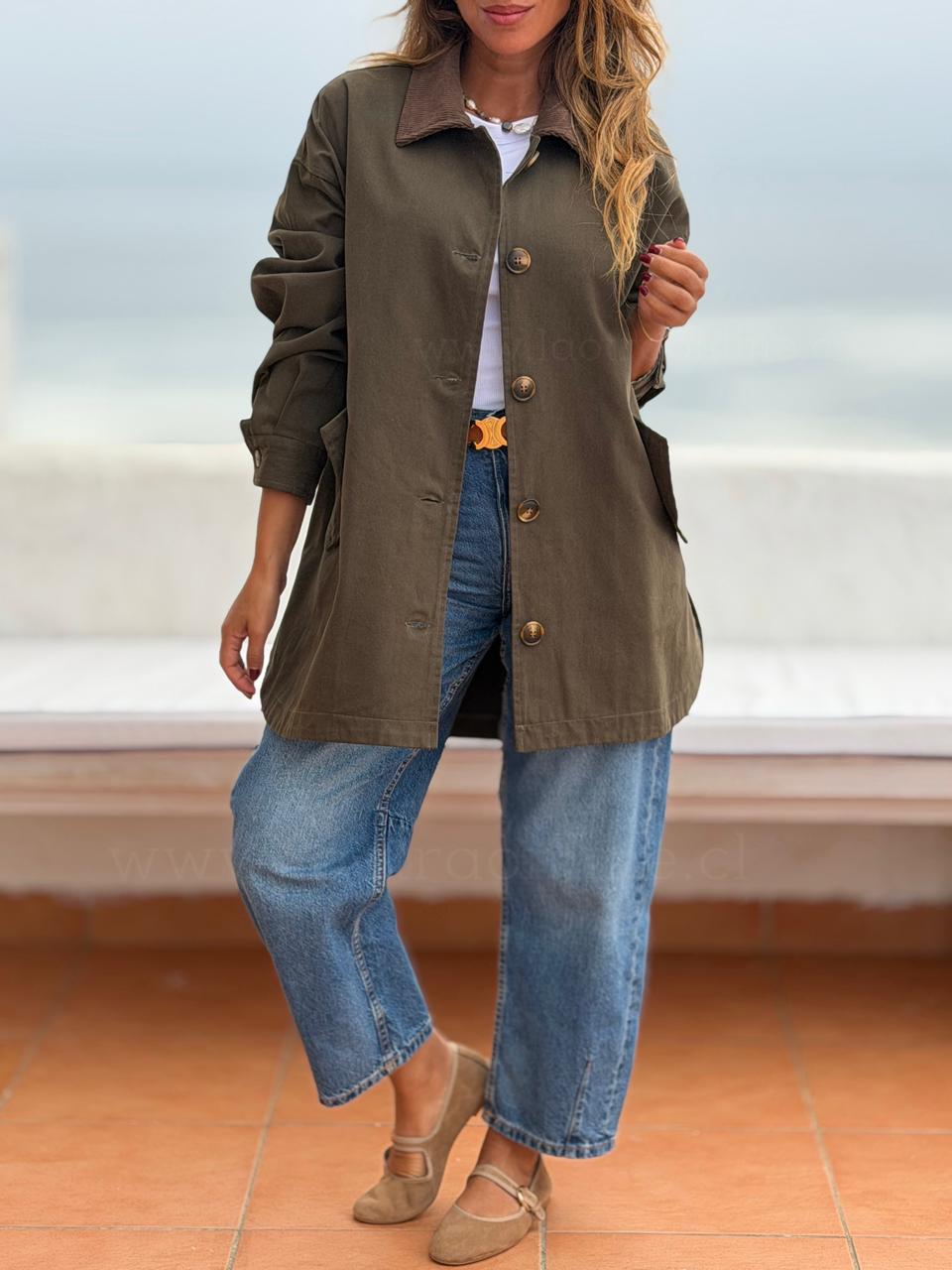 Chaqueta Oporto olivo
