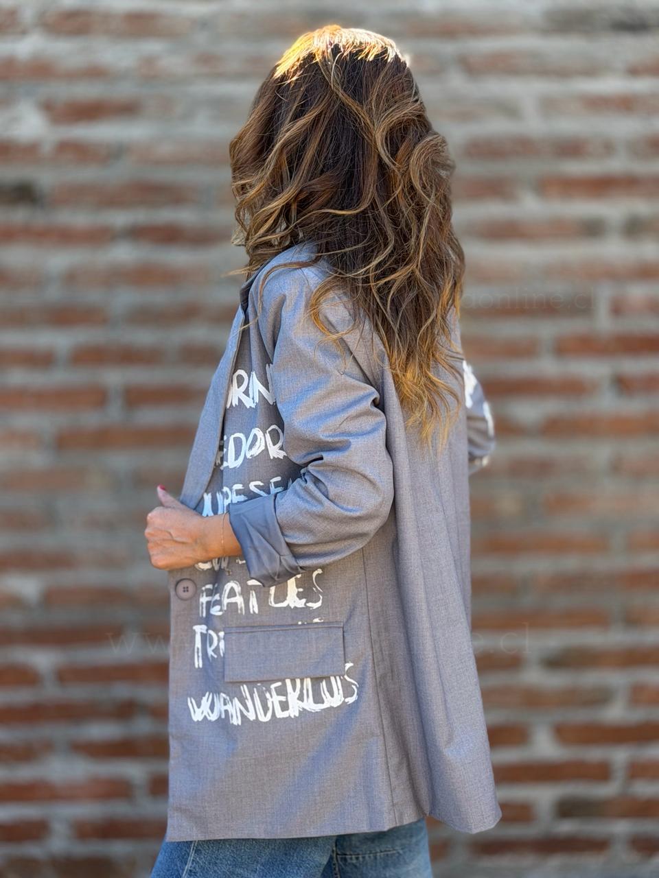 Blazer Realeza gris