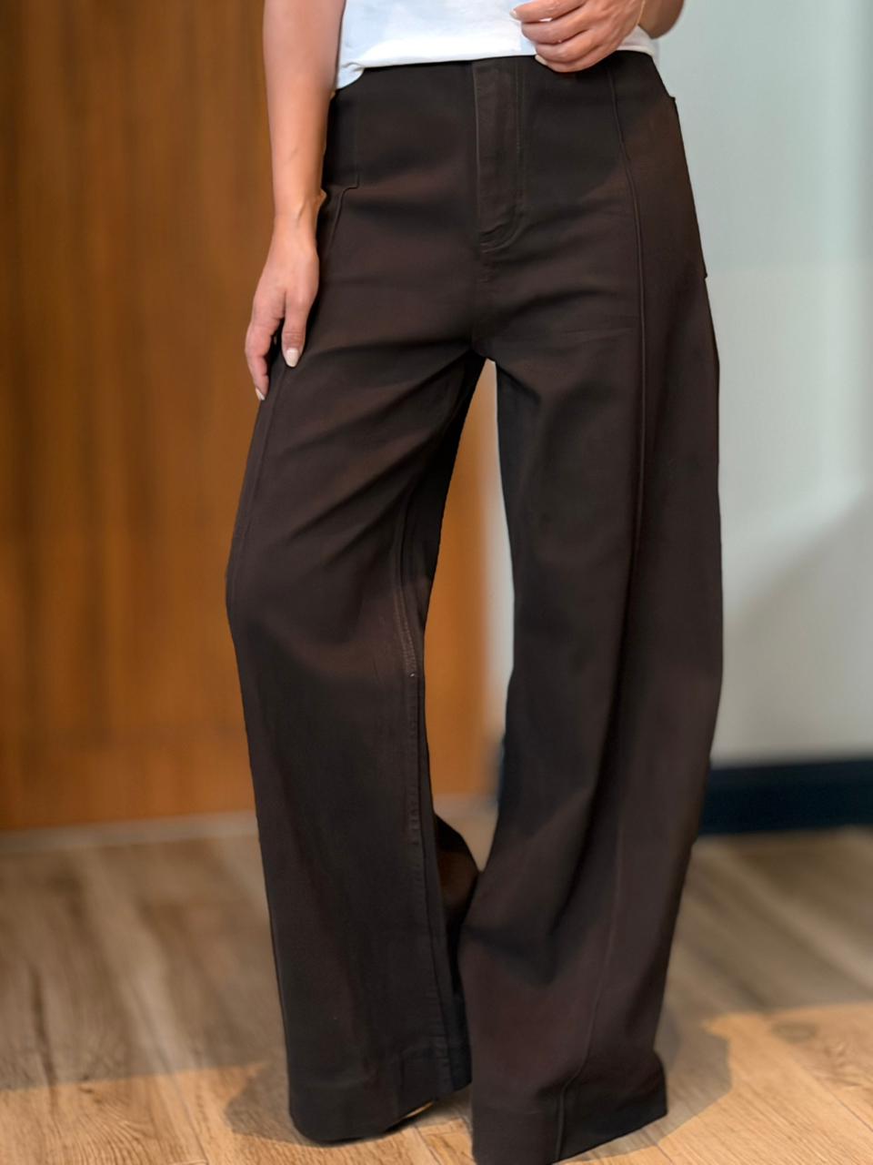 Jeans Palazzo marrón