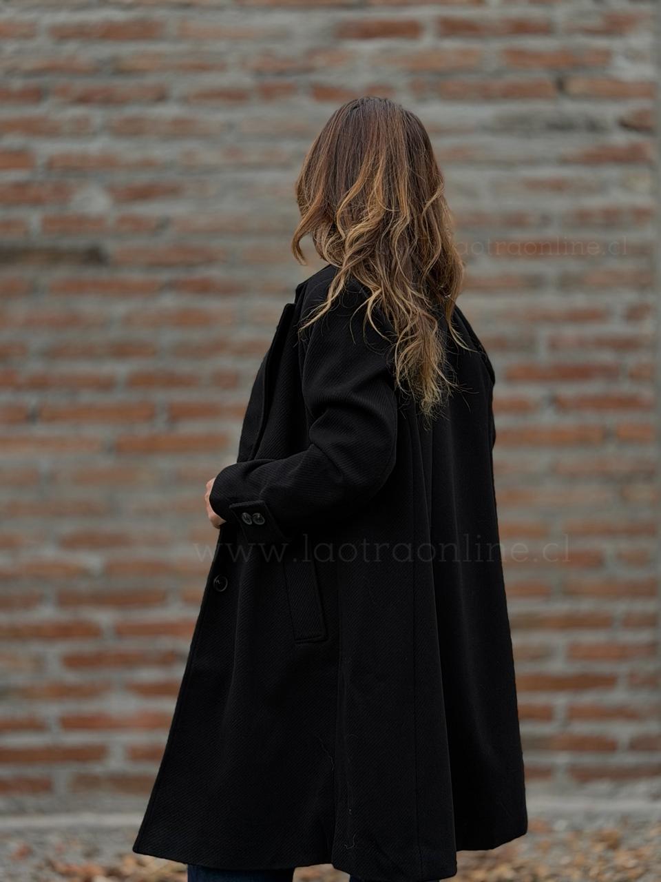 Abrigo Espiga Alma negro