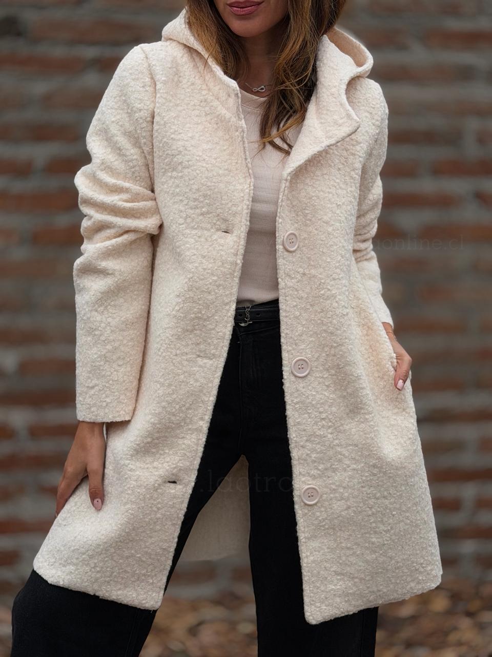 Abrigo Boucle crema