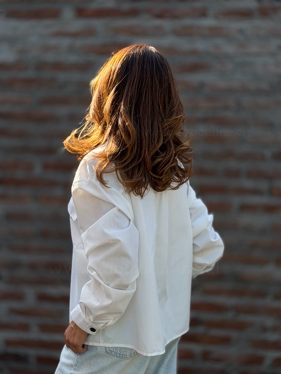 Blusa bolsillos blanco