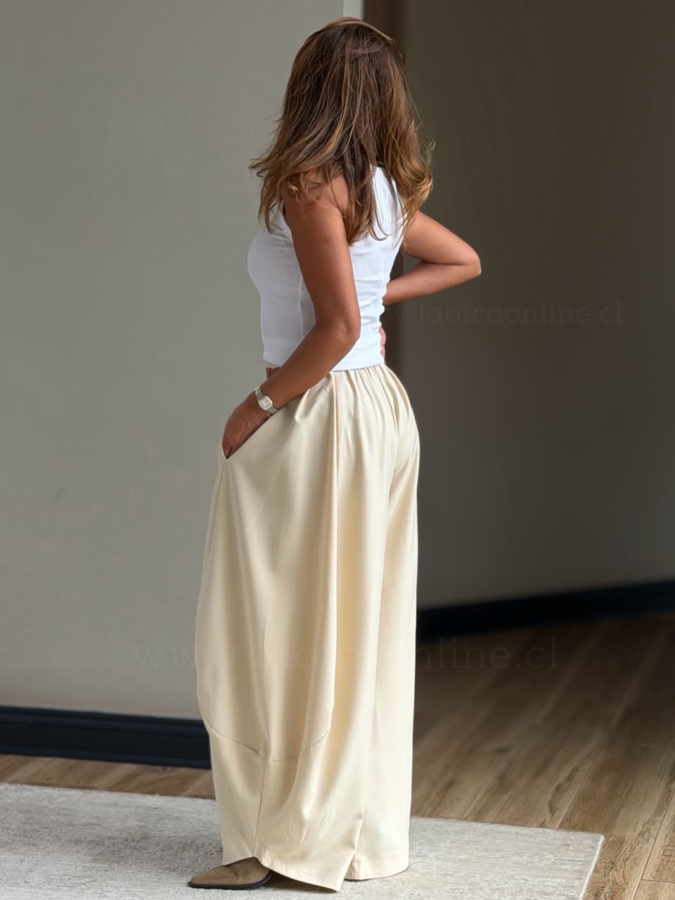 Pantalón Caribe marfil