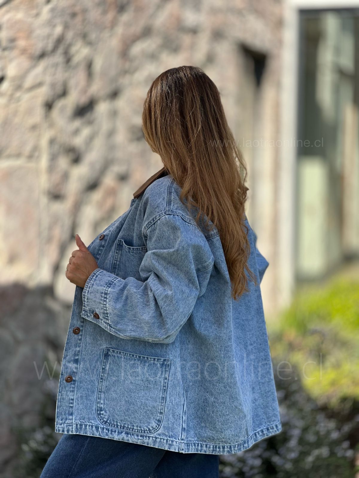 Chaqueta Bayona celeste