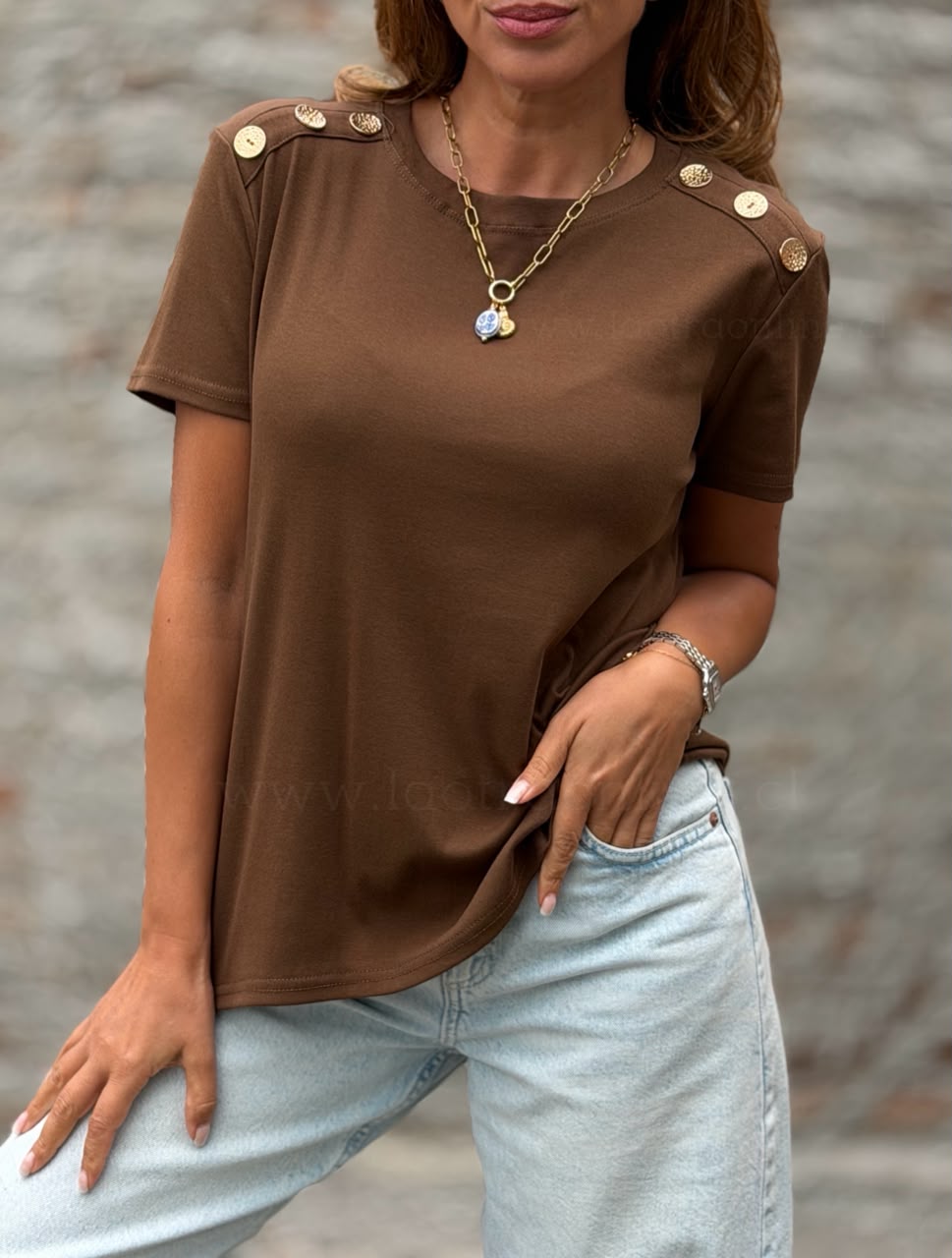Polera Queen marrón