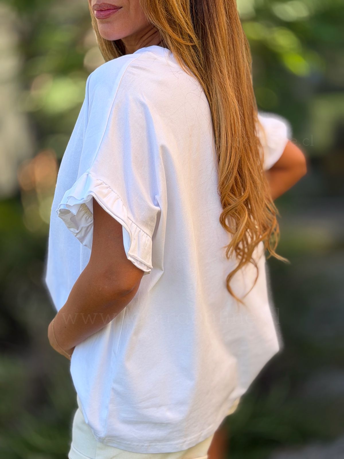 Polera Butterfly blanco