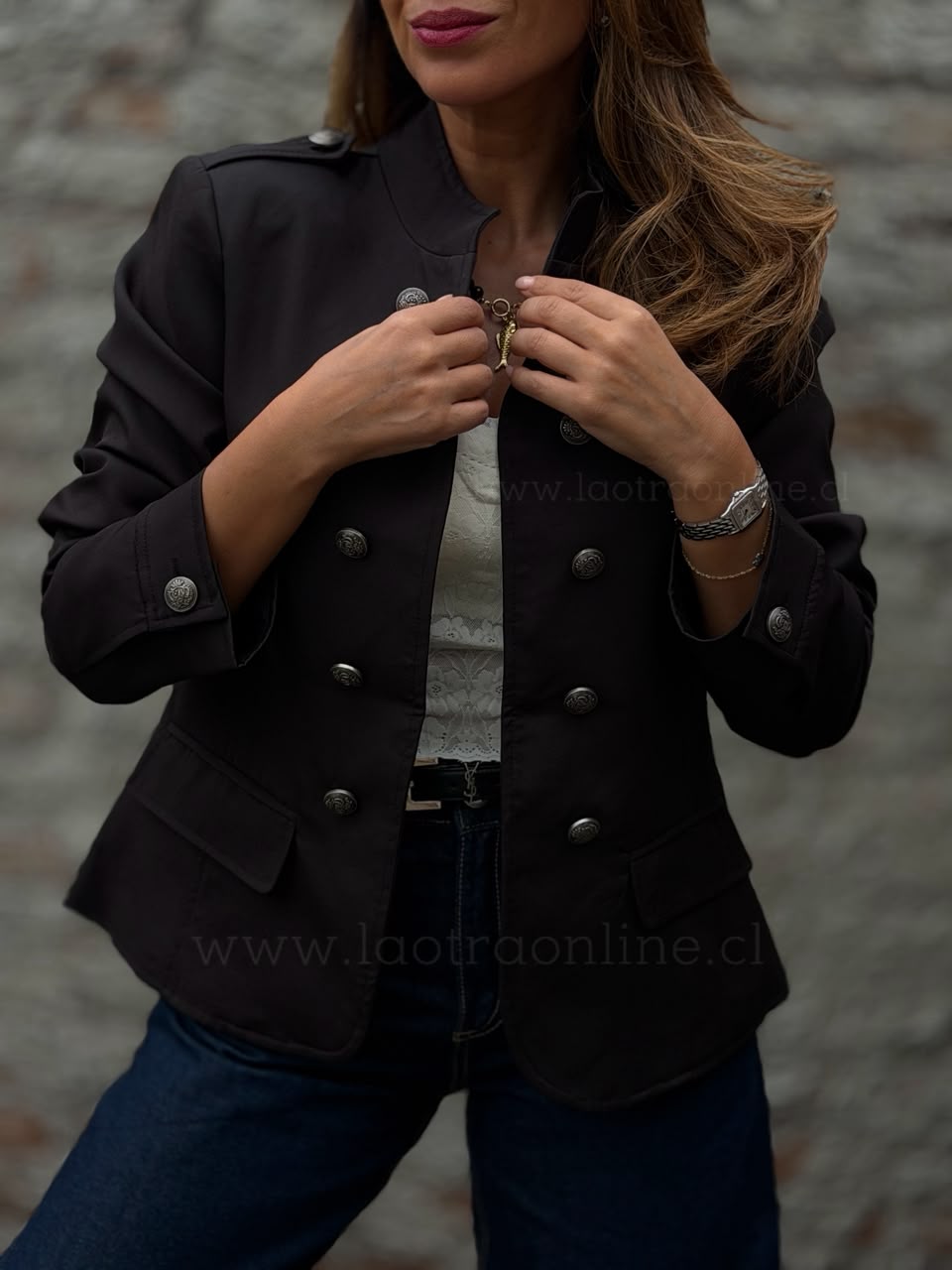 Blazer Napoleón negro