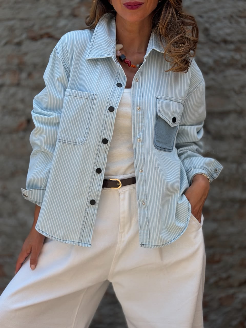 Chaqueta Polonia azul